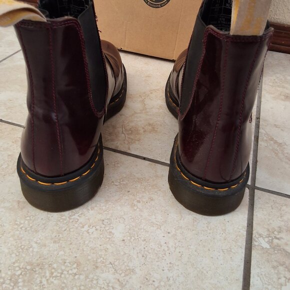 Doc Martens Red Chelsea Boots Size 12 - Picture 6 of 8